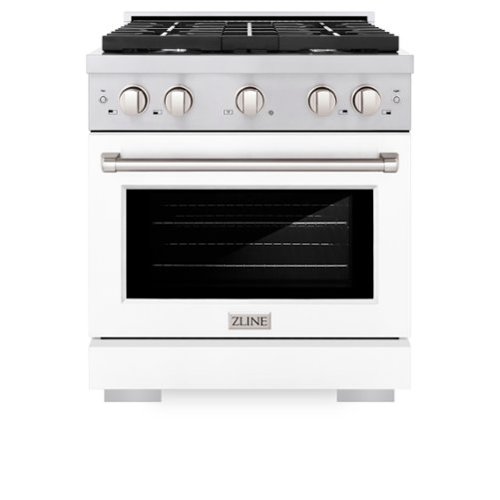 ZLINE - 30" Paramount Dual Fuel Range with 4 Burners and Convection Oven (SDR-WM-30) - Black Matte