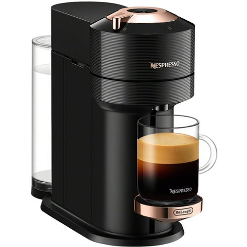 Nespresso - Vertuo Next Premium Coffee and Espresso Maker - Black Rose Gold-Front_Standard 