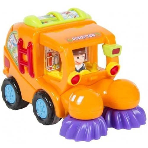 JuzToys Kids Toys Cars 6 Pack Push and Go Friction Powered Truck