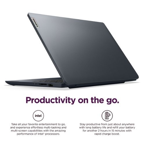 Lenovo IdeaPad 1 14 HD Laptop - Intel Celeron N4020 - 4GB Memory with 128GB eMMC Storage - Abyss Blue GLOBAL SHIPPING