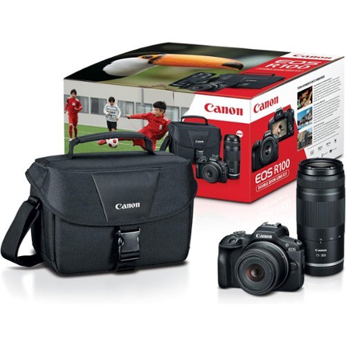 Bundle Canon EOS R100 Mirrorless Camera Double Zoom 2 Lens Kit 18