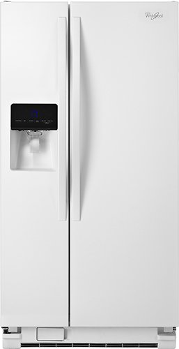  Whirlpool - 22 Cu. Ft. Side-by-Side Refrigerator with Thru-the-Door Ice and Water - White