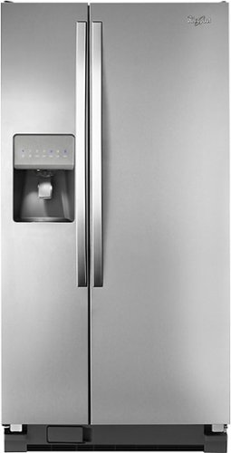  Whirlpool - 21.2 Cu. Ft. Side-by-Side Refrigerator with Thru-the-Door Ice and Water - Stainless steel