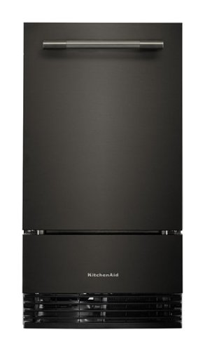 KitchenAid - 18 inch 35-Lb. Ice Maker - Black Ore-Front_Standard 