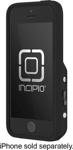 Incipio - Focal Camera Case for Apple® iPhone® SE, 5s and 5 - Black-Front_Standard 