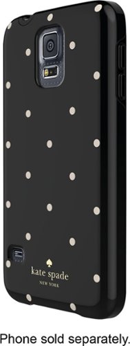  kate spade new york - Larabee Dot Hybrid Hard Shell Case for Samsung Galaxy S 5 Cell Phones - Black/Cream