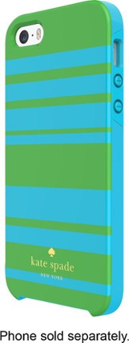 kate spade new york - Fairmont Hybrid Hard Shell Case for Apple® iPhone® SE, 5s and 5 - Shamrock Firoza-Front_Standard 