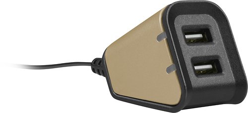 Incipio - Dual USB Desktop Charging Station - Brown/Black