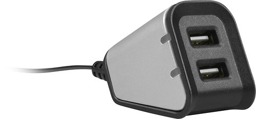  Incipio - Dual USB Desktop Charging Station - Gray/Black