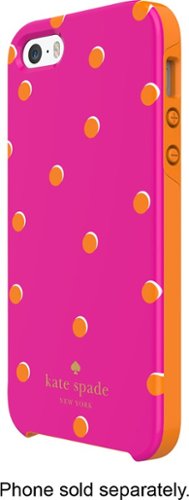  kate spade new york - Scatter Pavilion Hybrid Hard Shell Case for Apple® iPhone® SE, 5s and 5 - Pink/Orange