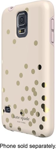  kate spade new york - Confetti Hybrid Hard Shell Case for Samsung Galaxy S 5 Cell Phones - Gold/Cream