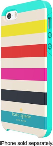  kate spade new york - Candy Stripe Hybrid Hard Shell Case for Apple® iPhone® SE, 5s and 5 - Multi-color