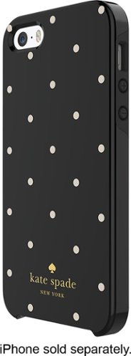  kate spade new york - Larabee Dot Hybrid Hard Shell Case for Apple® iPhone® SE, 5s and 5 - Black/Cream