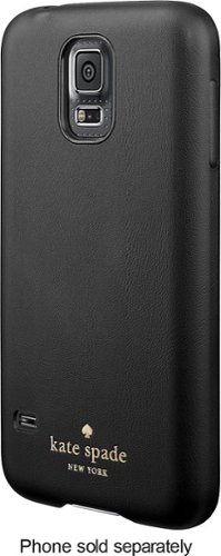 kate spade new york - Wrapped Case for Samsung Galaxy S 5 Cell Phones - Black-Front_Standard 