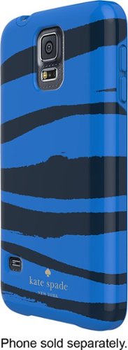 kate spade new york - Hybrid Hard Shell Case for Samsung Galaxy S 5 Cell Phones - Navy-Front_Standard 