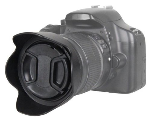  Bower - Pro Series Tulip Lens Hood and Lens Cap for Most 67mm Lenses - Black