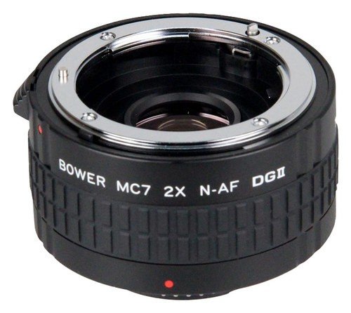  Bower - 2x DGII Autofocus Teleconverter for Select Nikon DSLR Cameras - Black