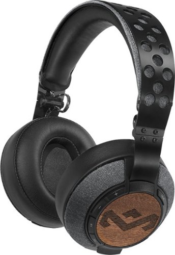  The House of Marley - Liberate XLBT Over-the-Ear Headphones - Black/Wood