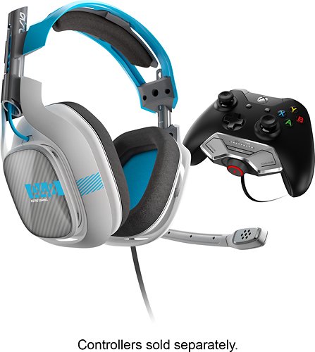  Astro Gaming - A40 Wired Stereo Gaming Headset for Xbox One - Gray/Blue
