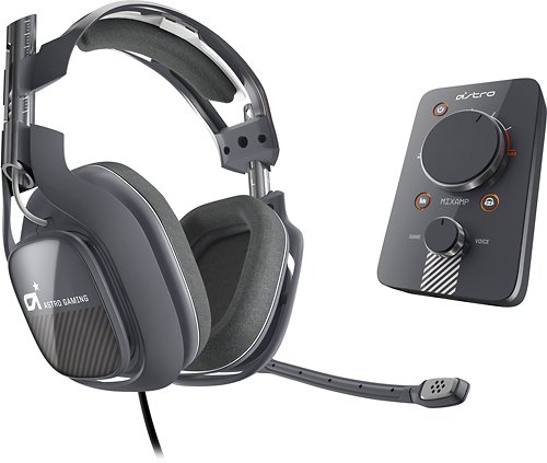  Astro Gaming - A40 Wired Dolby 7.1 Surround Sound Gaming Headset for PlayStation 3, PlayStation 4, PC and Mac - Black/Gray