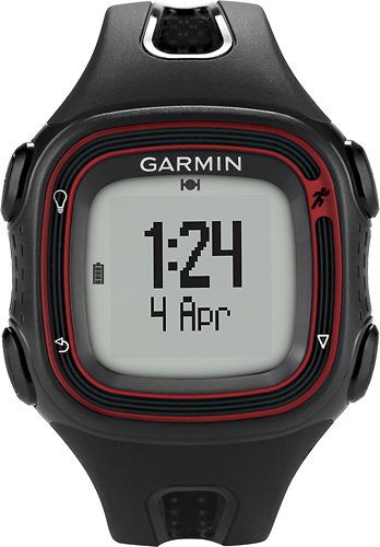  Garmin - Forerunner 10 GPS Watch - Black/Red