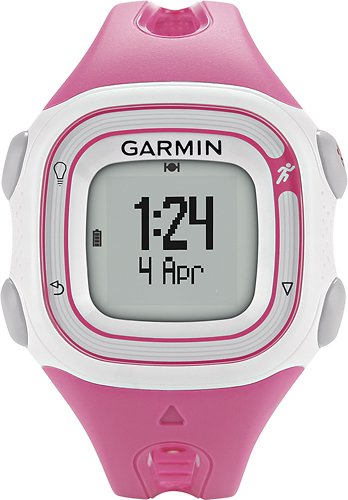  Garmin - Forerunner 10 GPS Watch - Pink/White