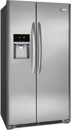 Frigidaire - Gallery 22.6 Cu. Ft. Counter-Depth Side-by-Side Refrigerator - Stainless Steel-Angle_Standard 