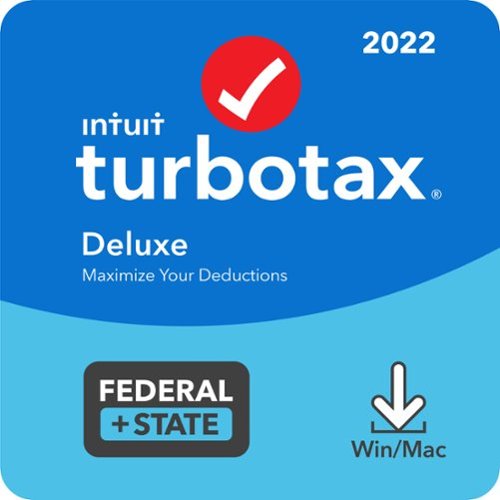  TurboTax - Deluxe 2022 Federal + E-file and State - Windows, Mac OS