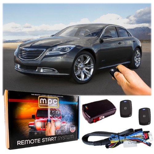 MPC - 1-Button Remote Start Kit For 2011-2014 Chrysler 200 - T-Harness - Key-to-Start - Black-Front_Standard 