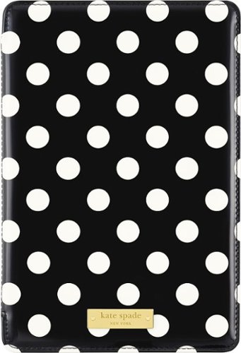  kate spade new york - Folio Hard Case for Apple® iPad® mini, iPad mini 2 and iPad mini 3 - Black/Cream