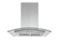 Hauslane - 36 inches - Convertible - Island Range Hood - Silver-Front_Standard