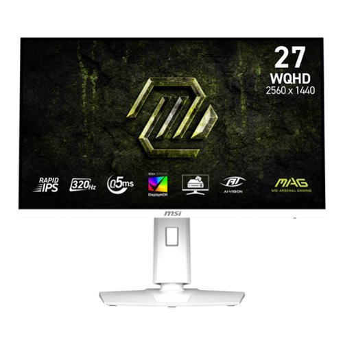 MSI - MAG 274QRFW X32 Rapid IPS LCD 27" QHD 320Hz 0.5ms FreeSync Gaming Monitor with HDR400 (DisplayPort, HDMI) - White