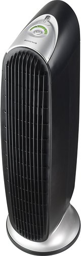  Honeywell - Oscillating Air Purifier with Permanent Filter - Black/Silver