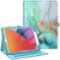 Kitcheniva - Protective Stand Case For iPad 9th 8th 7th Generation 10.2 Inch With Pocket Holder - Emerald Marble-Front_Standard