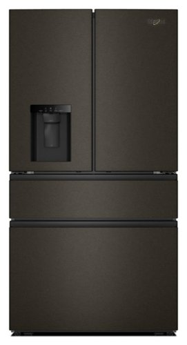 Whirlpool - 29 Cu. Ft. Family-Sized Capacity French Door Refrigerator with Flexible Temperature Drawer - Print Resist Blk Stnlss