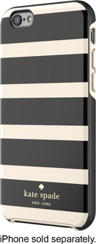  kate spade new york - Kinetic Stripe Hybrid Hard Shell Case for Apple® iPhone® 6 - Black/Cream