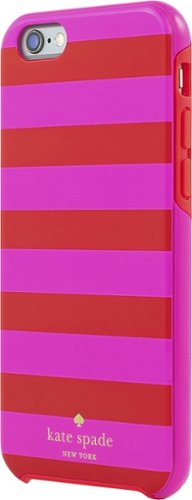  kate spade new york - Candy Stripe Hybrid Hard Shell Case for Apple® iPhone® 6 - Red/Pink