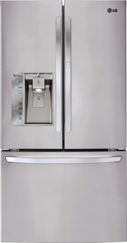  LG - 31.5 Cu. Ft. Door-in-Door French Door Refrigerator with Thru-the-Door Ice and Water - Stainless Steel
