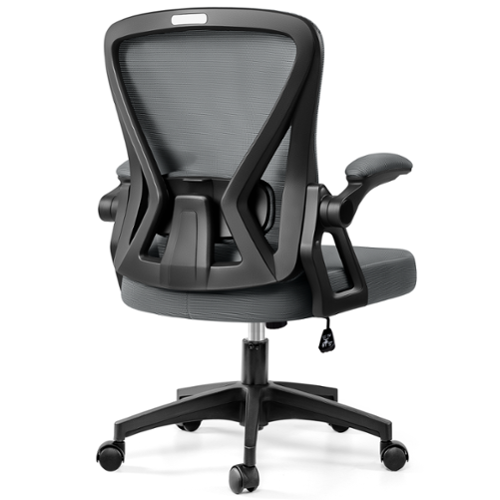 Brick Attic - Ergonomic Home Office Chair, Computer Desk Chair with Adjustable Lumbar support Reversible Armrests, Work Chair - Dark Gray-Front_Standard 