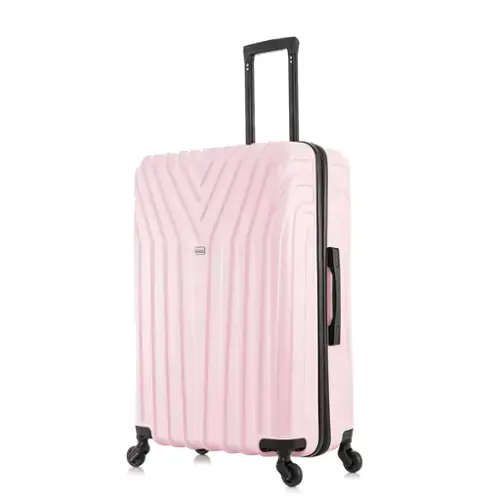 Front. InUSA - Vasty Lightweight Hardside Spinner Luggage 28" - PINK.