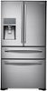 Samsung - 31.0 Cu. Ft. 4-Door French Door Refrigerator with Thru-the-Door Ice and Water - Stainless steel-Front_Standard