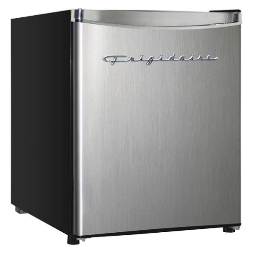Frigidaire - 1.6 Cu Ft 50W Mini Fridge - Stainless Steel-Front_Standard 
