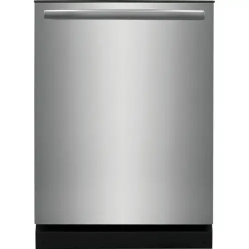 Front. Frigidaire - 24" Ultra Quiet 42 dBA Dishwasher with DishSense Sensor Technology - Stainless.
