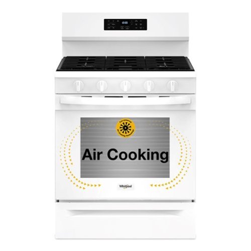  Whirlpool - 5.0 Cu. Ft. Freestanding Single Gas Range with Air Fry and Air Baking - White