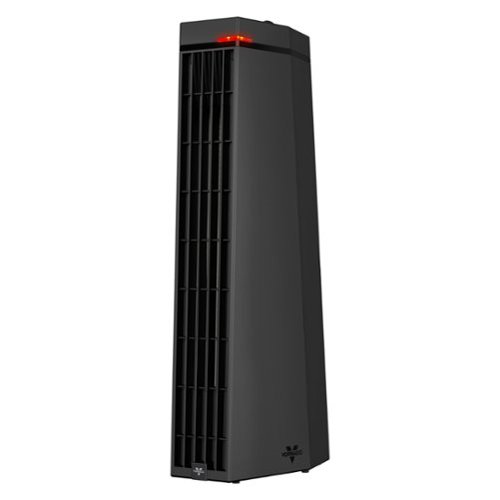 Vornado - Rise 20H 1500 watts Indoor Electric Tower Fan Space Heater with Advanced Safety Features for Living Space - Black