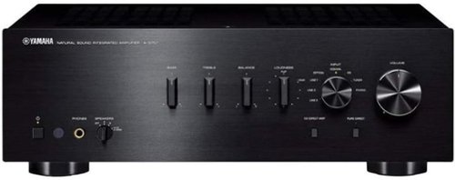 Ultimate Audio Experience: Yamaha A-S701BL Natural Sound Integrated Amplifier & CDC-3.4 Six-Disc CD Changer Bundle - Black-Front_Standard 