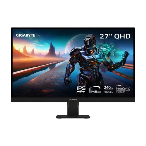 GIGABYTE - GS27QXA 27" SS IPS LED QHD 240Hz/OC 260Hz FreeSync Premium Gaming Monitor with HDR (HDMI, DisplayPort) - Black