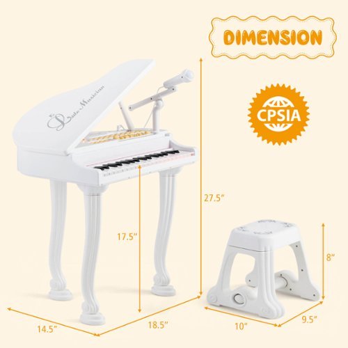 tou ki❤️ Costway 37 Keys Kids Piano Keyboard Toy Toddler Musical Instrument