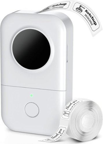 Phomemo - D30 Portable Label Maker for Home and Office 0.59 inch label width - White-Front_Standard 