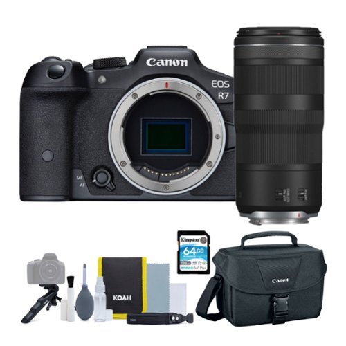 Canon - EOS R7 Mirrorless Camera with RF 100-400mm f/5.6-8 IS USM Lens Bundle - White-Front_Standard 